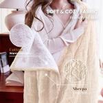 Soft Electric Heated Throw Blanket, 50"x60" Beige