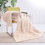 Soft Electric Heated Throw Blanket, 50"x60" Beige