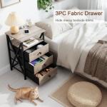 LED Nightstands Set with USB & Charging Station