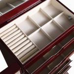 Hives and Honey Locking Cherry Jewelry Armoire