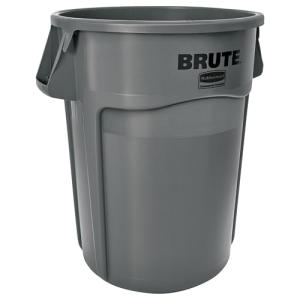44-Gallon Heavy-Duty Round Trash Containers - Pack of 4