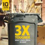 44-Gallon Heavy-Duty Round Trash Containers - Pack of 4