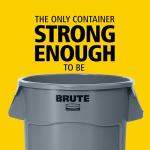 44-Gallon Heavy-Duty Round Trash Containers - Pack of 4