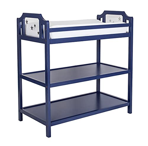 Suite Bebe Celeste Changing Table Safety Rail Included, Navy Blue