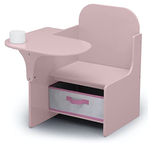 Delta Children MySize Chair Desk with Storage Bin - Greenguard Gold Certified,Arm Rest, Engineered Wood, Dusty Rose