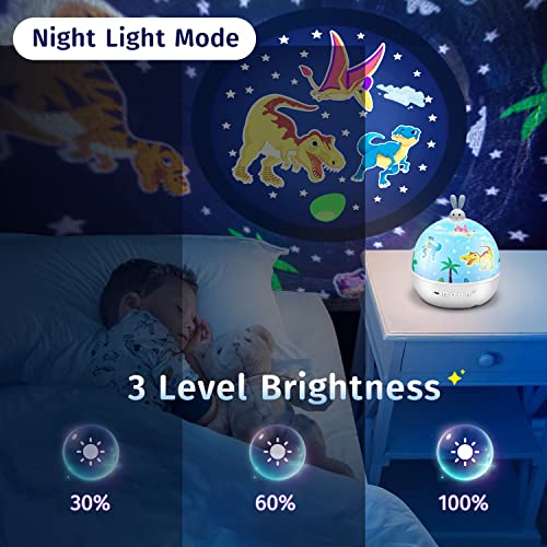 Kids Night Light Projector, Bluetooth Night Lights for Kids Room, 96 Light Modes Baby Night Light Projector for Kids,Remote Timer Star Projector Night Light for Kids,Rechargeable Night Light Projector