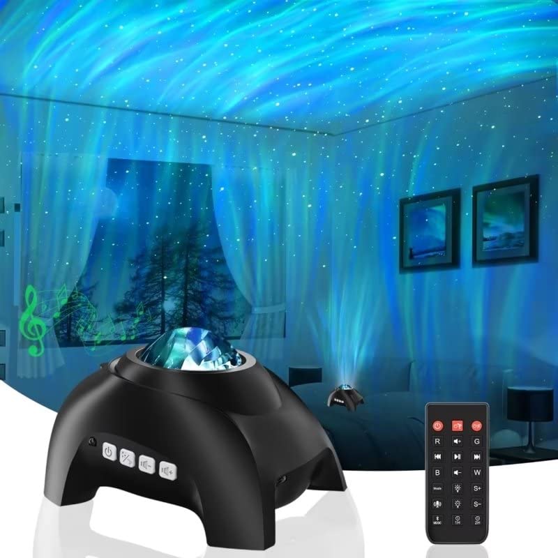 Vinwark Northern Lights Aurora Projector for Bedroom with Music Bluetooth Speaker and White Noise, Galaxy Projector, Starry Night Light Projectors for Kids Adults Gaming Room, Home Theater, Ceiling