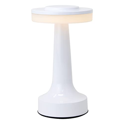 O’Bright Portable LED Table Lamp with Touch Sensor, 3-Levels Brightness, Rechargeable Battery Up to 48 Hours Usage, Night Light for Kids Nursery, Nightstand Lamp, Bedside Lamp (Piano White)