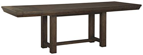 Signature Design by Ashley Dellbeck Rectangular Dining Room Extending Table, Dark Brown