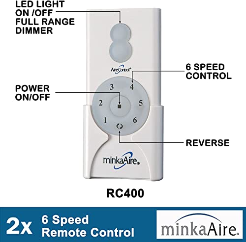 MINKA-AIRE F896-65-SI Xtreme H20 65" Outdoor Ceiling Fan with Remote and Wall Control, Smoked Iron Finish