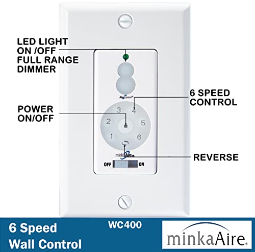 MINKA-AIRE F896-65-SI Xtreme H20 65" Outdoor Ceiling Fan with Remote and Wall Control, Smoked Iron Finish