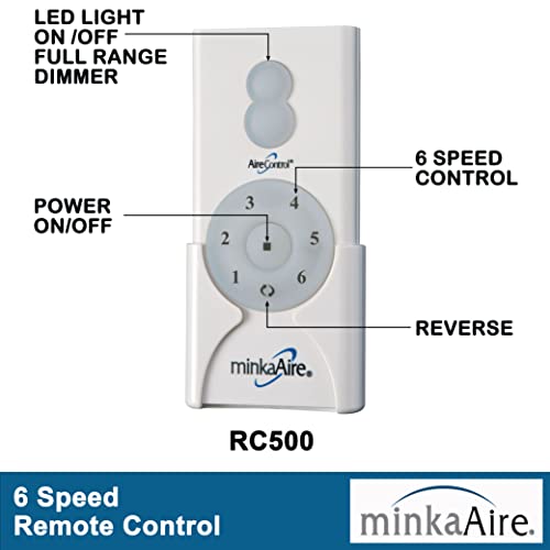MINKA-AIRE F853-SBR/CL Aviation 60 Inch Ceiling Fan with DC Motor in Soft Brass Finish and Coal Blades