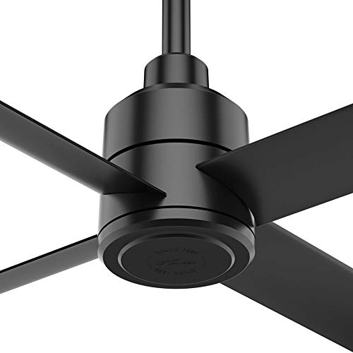 Hunter Fan Company, 76015, 72 inch Trak Black Indoor / Outdoor Commercial Ceiling Fan and Wall Control