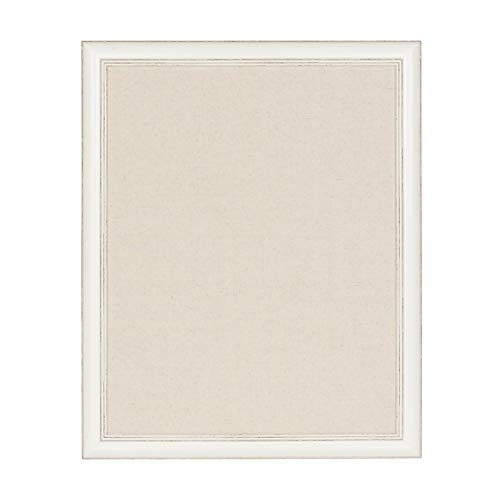 DesignOvation Macon Framed Linen Fabric Pinboard, 23x29, Soft White