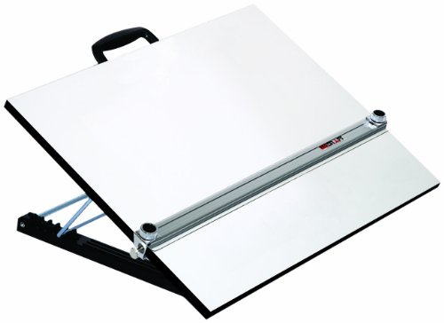 Martin Universal Design 16" x 21" Pro-Draft Deluxe Adjustable Parallel Straightedge Board, White Melamine, 1 Each (U-PEB1621K)
