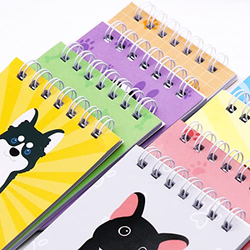 Mini Dog Notebooks 32 Packs Dog Party Favors Mini Spiral Notebook For Kids Journal Notebook Dog Birthday Party Supplies Animal Puppy Decorations Party Gifts Goodies Bag For Boys Girls 4 x 2.7 Inch