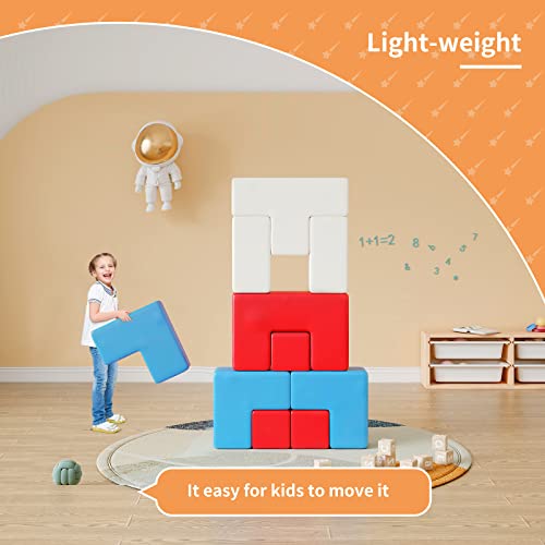 linor Kids Couch Sofa Modular Toddler Couch for Bedroom Playroom, 12 Pcs Fold Out Couch Play Set for Imaginative Kids, Creative Baby Couch, Children Convertible Sofa for Activity Center