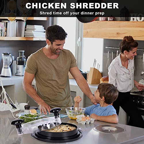 Chicken Shredder,Meat Shredder,Upgraded Chicken Breast Shredder Tool Twist,Chicken Griner with Ergonomic Handle Non-Skid Base for Pulled Pork, Beef and Chicken