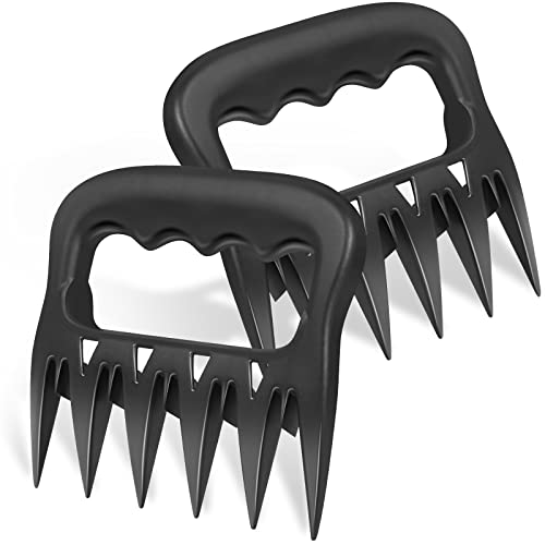 MAEXUS Meat Claws for Shredding Pulled Pork Chicken and Beef, Barbecue Meat Shredder, BBQ Grill Tools Accessories Gift for Smoker Slow Cooker Meat Claws (2 Pcs)