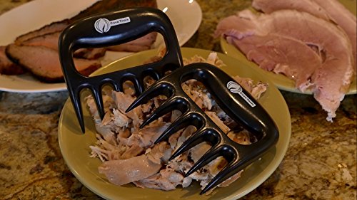 Cave Tools Meat Claws for Shredding Pulled Pork, Chicken, Turkey, and Beef- Handling & Carving Food - Barbecue Grill Accessories for Smoker, or Slow Cooker - Gun Metal