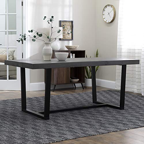 Home Accent Furnishings 72" Rustic Solid Wood Dining Table - Grey