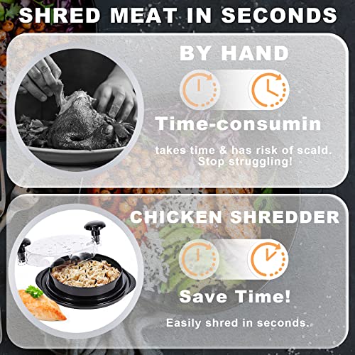 Chicken Shredder,Meat Shredder,Upgraded Chicken Breast Shredder Tool Twist,Chicken Griner with Ergonomic Handle Non-Skid Base for Pulled Pork, Beef and Chicken