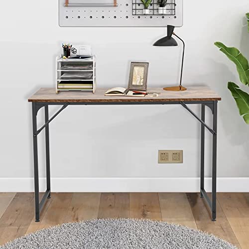 PayLessHere Computer Desk 40'', Modern Writing Desk, Simple Study Table, Industrial Office Desk, Sturdy Laptop Table for Home Office, Vintage