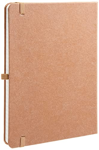 Amazon Aware FSC Certified Kraft Paper Hardcover Lined Journal Notebook, Kraft paper brown, 5 x 8 Inch