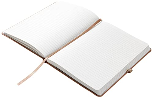 Amazon Aware FSC Certified Kraft Paper Hardcover Lined Journal Notebook, Kraft paper brown, 5 x 8 Inch
