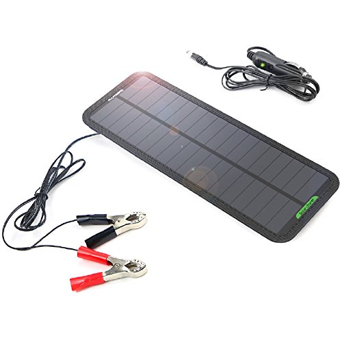 ALLPOWERS 18V 12V 7.5W Portable Solar Panel Car Boat Power Solar Panel Battery Charger Maintainer for Automotive Motorcycle Tractor Boat RV Batteries
