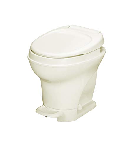 Aqua-Magic V RV Toilet Pedal Flush /High Profile / Parchment - Thetford 31672
