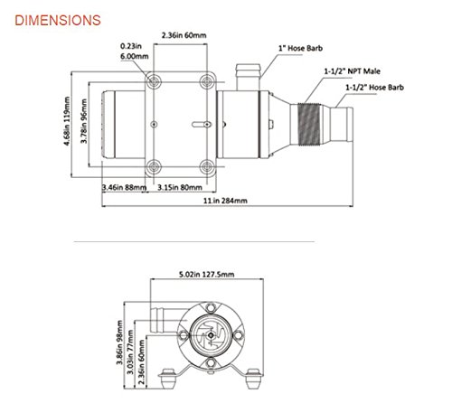 SEAFLO Macerator Waste Water Pump 12V New Anti-Clog Feature for RV Marine Trailer Toilet Sewer Self Priming