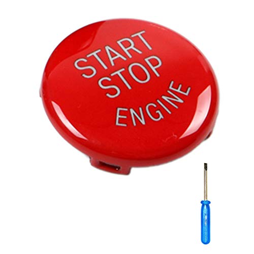 Arotom Red Car Engine Start Stop Switch Button Replace Cover For E Chassis BMW E60 E70 E71 E90 E92 (E Chassis (Red))