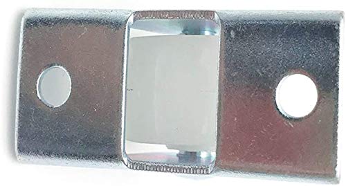 Luomorgo 1 inch Casters Fixed Metal Top Plate Hard Plastic Wheels Orienteering Caster Wheel 8pcs (with Screws)