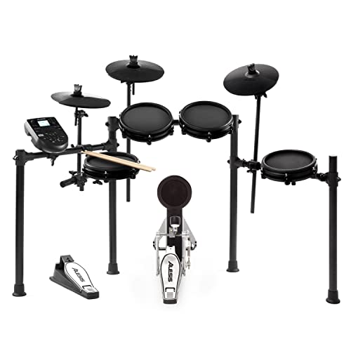 Alesis Drums Nitro Mesh Kit - Electric Drum Set with USB MIDI Connectivity, Drum Pads, Kick Pedal and Rubber Kick Drum, 40 Kits and 385 Sounds