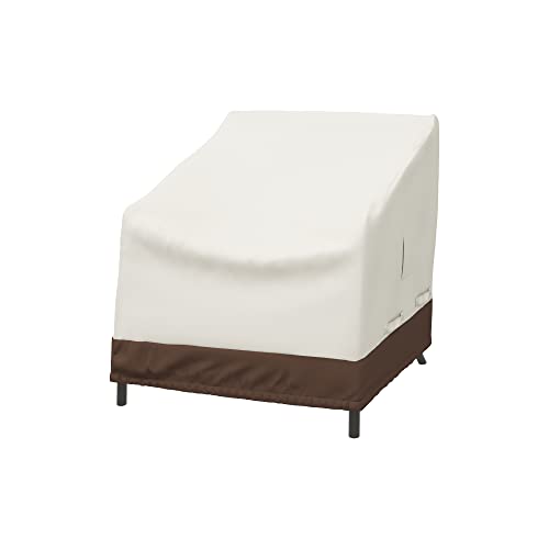 Amazon Basics Lounge Deep-Seat Outdoor Patio Furniture Cover, Set of 2, Beige / Tan