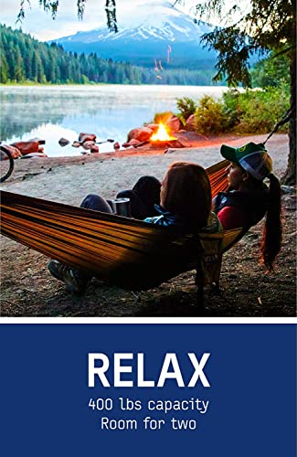 ENO, Eagles Nest Outfitters DoubleNest Lightweight Camping Hammock, 1 to 2 Person, Navy/Olive