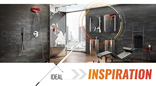 DECADOM LED Mirror Medicine Cabinet Recessed or Surface, Defogger, Dimmer, Clock, Room Temp Display, Makeup Mirror 3X, Outlets & USBs (Aura 24x30/L)