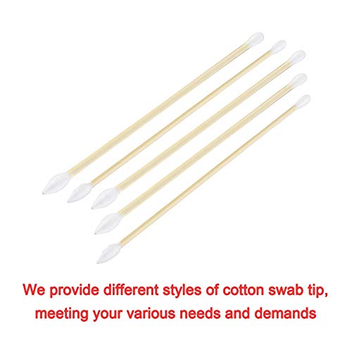 BOOSTEADY 6 Inch Cotton Gun Cleaning Swabs with Bamboo Handle in Storage Case（Choose Your Tip）