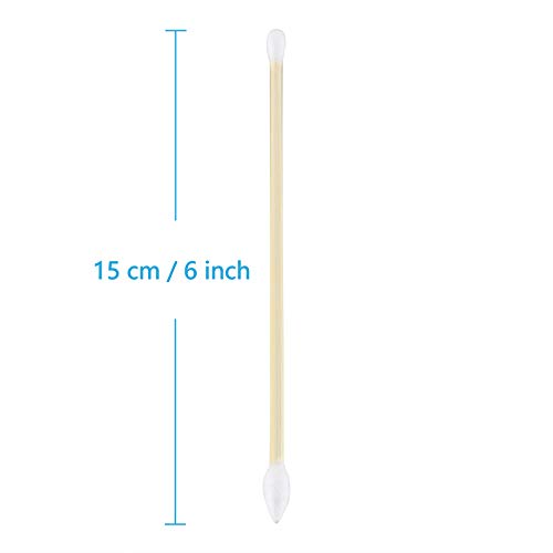 BOOSTEADY 6 Inch Cotton Gun Cleaning Swabs with Bamboo Handle in Storage Case（Choose Your Tip）