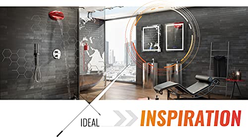 DECADOM LED Mirror Medicine Cabinet Recessed or Surface, Defogger, Dimmer, Clock, Room Temp Display, Makeup Mirror 3X, Outlets & USBs (RUBiNi 24x32/L)