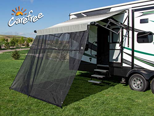 Carefree 701707ACD Black 17' x 7' Drop RV Awning EZ Zip Blocker