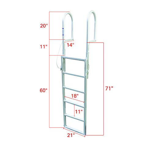 Extreme Max 3005.3904 Sliding Dock Ladder - 6-Step