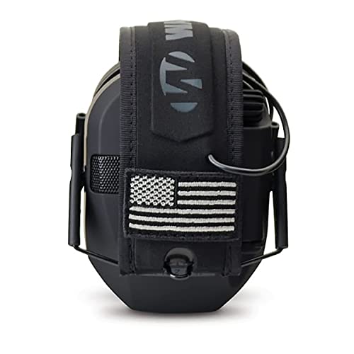 Walker's GWP-RSEMPAT Razor Slim Electronic Muff - Black Patriot