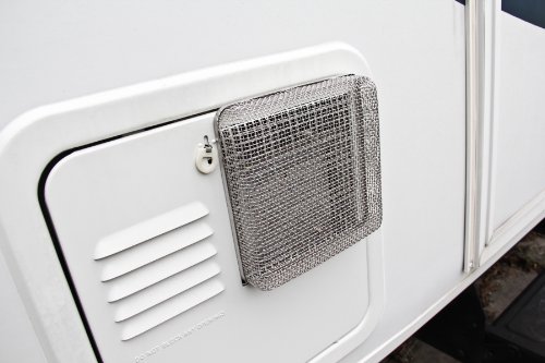 Camco 42151 Flying Insect Water Heater Screen - WH 400,6.75" X 6.75" X 1.3" , Gray