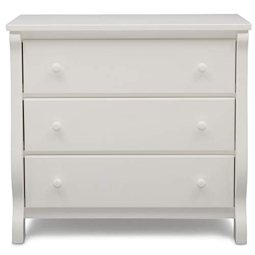 Delta Children Universal 3 Drawer Dresser, Greenguard Gold Certified, White