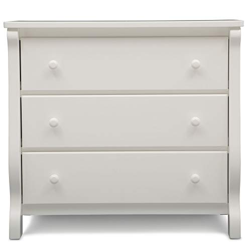 Delta Children Universal 3 Drawer Dresser, Greenguard Gold Certified, White