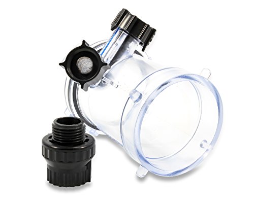 Camco Dual Flush RV Holding Tank Rinser | Features Two-Way Jet Cleaning Action, a 5-Inch Long Clear Polycarbonate Design, and Helps Reduce Odors and Malfunctions in RV Holding Tanks and Hoses (39072)
