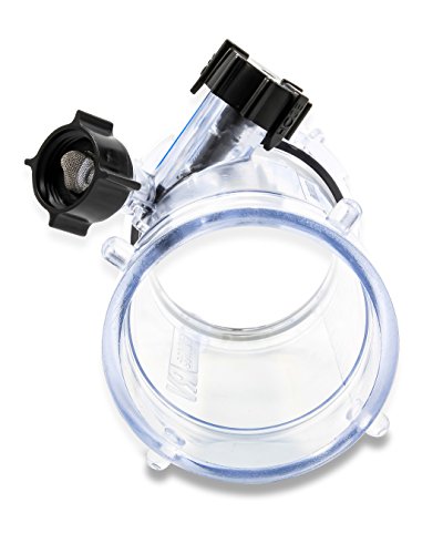 Camco Dual Flush RV Holding Tank Rinser | Features Two-Way Jet Cleaning Action, a 5-Inch Long Clear Polycarbonate Design, and Helps Reduce Odors and Malfunctions in RV Holding Tanks and Hoses (39072)