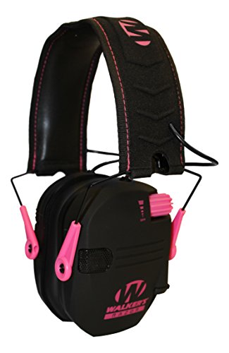 Walker's Game Ear Razor Slim Electronic Muff, Pink